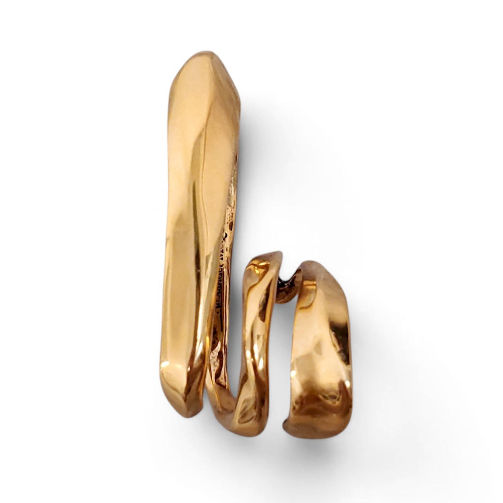 ALEXANDER MCQUEEN GOLD RING - SIZE S