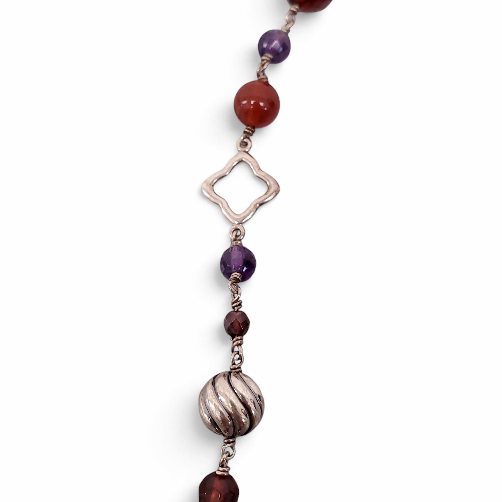 DAVID YURMAN MULTI-STONE QUATREFOIL NECKLACE