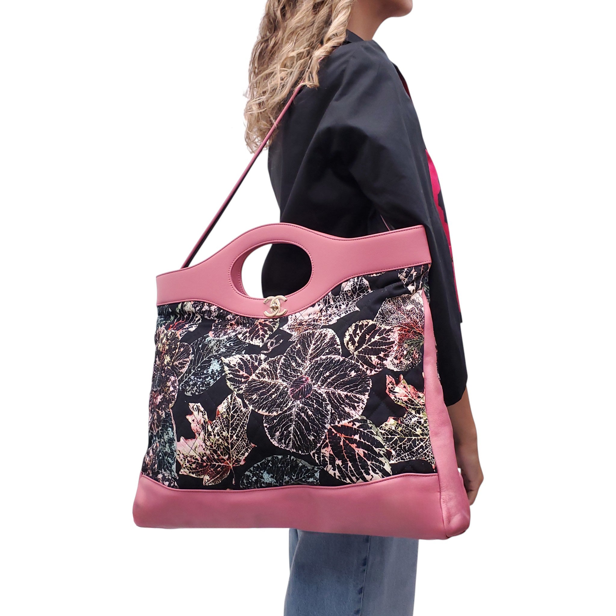 CHANEL FLORAL LARGE 31 SHOPPING BAG