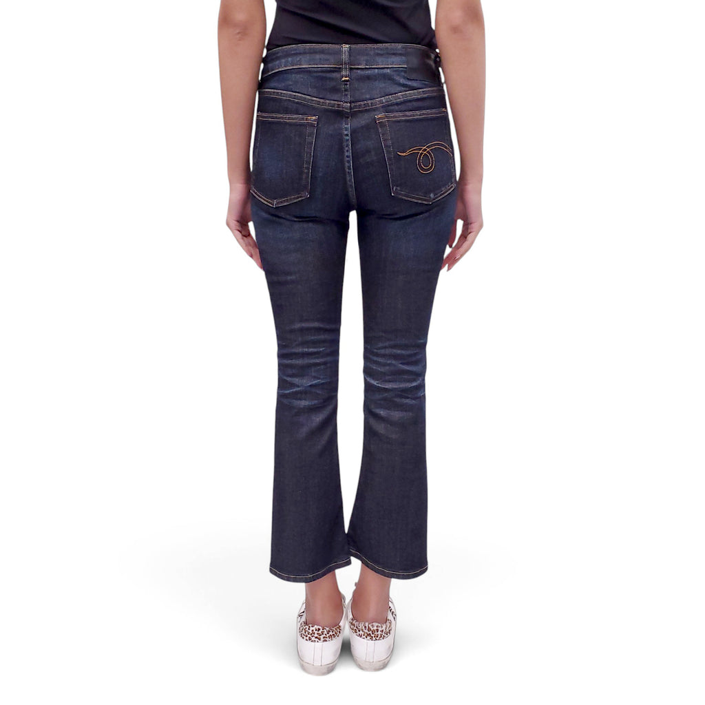 R13 AVERY INDIGO KICK FIT JEANS - SIZE 27