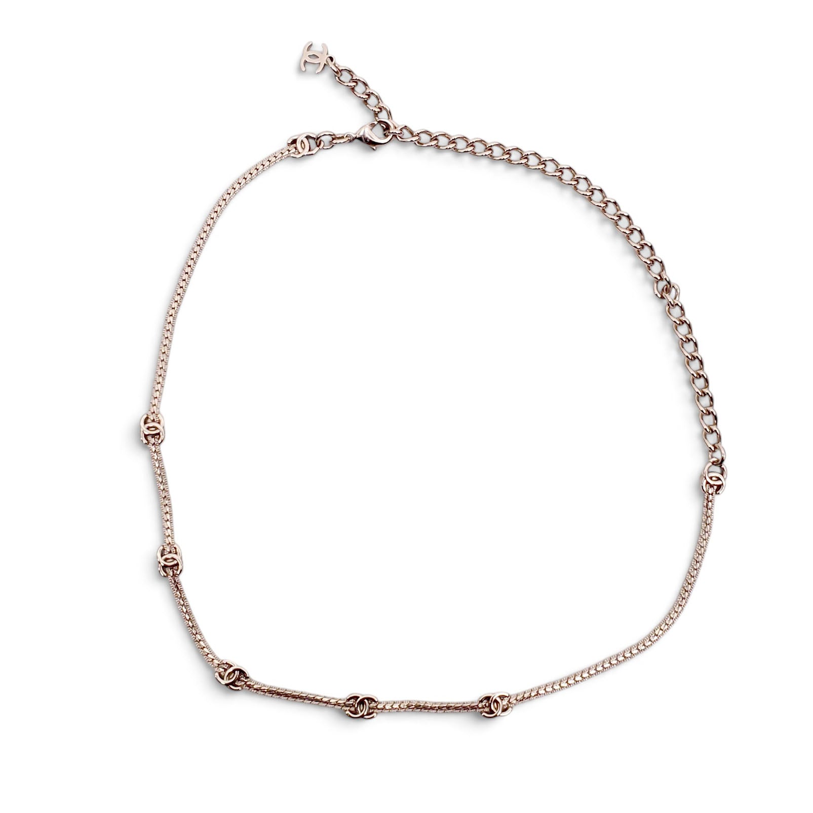 CHANEL LOGO THIN CC LOGO CHOKER