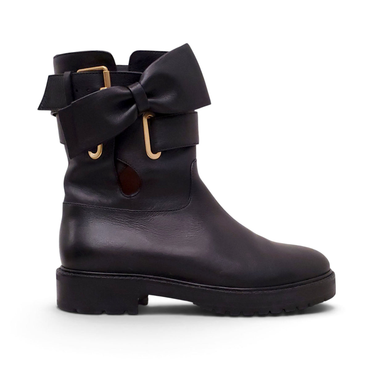 VALENTINO BOOTIES WITH BOW DETAIL - SIZE 36.5