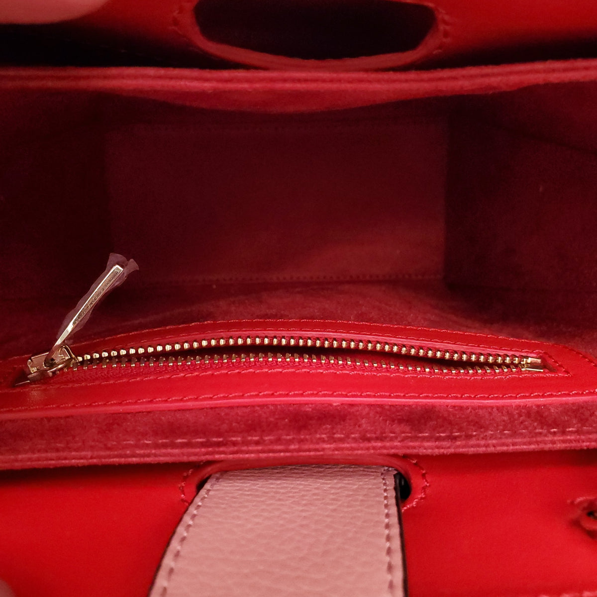 CHRISTIAN LOUBOUTIN PINK CALF LEATHER SPIKE SMALL PALOMA TOTE BAG
