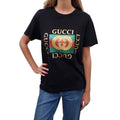 GUCCI LOGO SPARKLE T-SHIRT - SIZE S