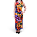 DOLCE & GABBANA MUTLICOLOUR FLORAL PRINT DRESS - SIZE 40