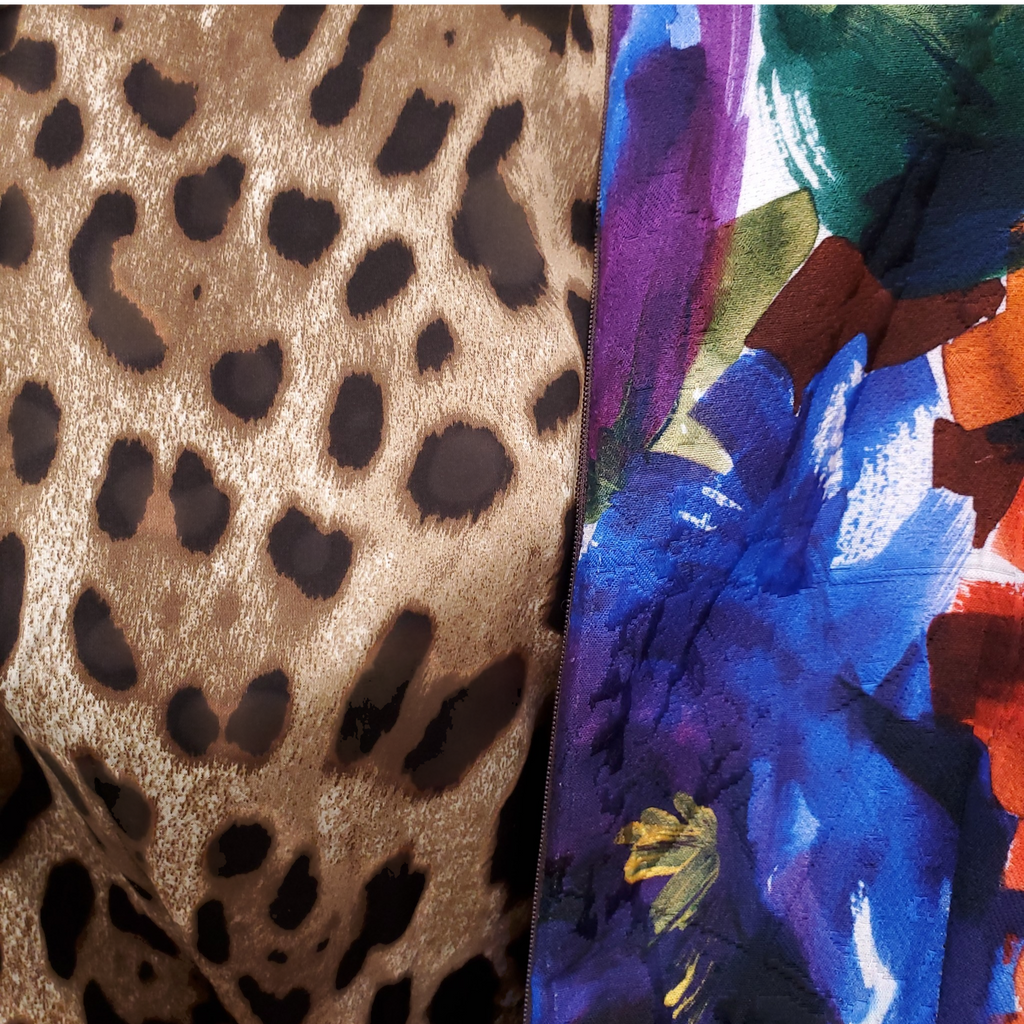 DOLCE & GABBANA MUTLICOLOUR FLORAL PRINT DRESS - SIZE 40