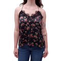 CAMI NYC FLORAL TANK TOP WITH LACE - SIZE XS