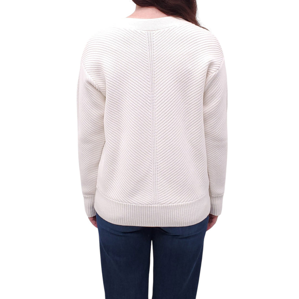 VICTORIA VICTORIA BECKHAM CREAM CARDIGAN - SIZE S