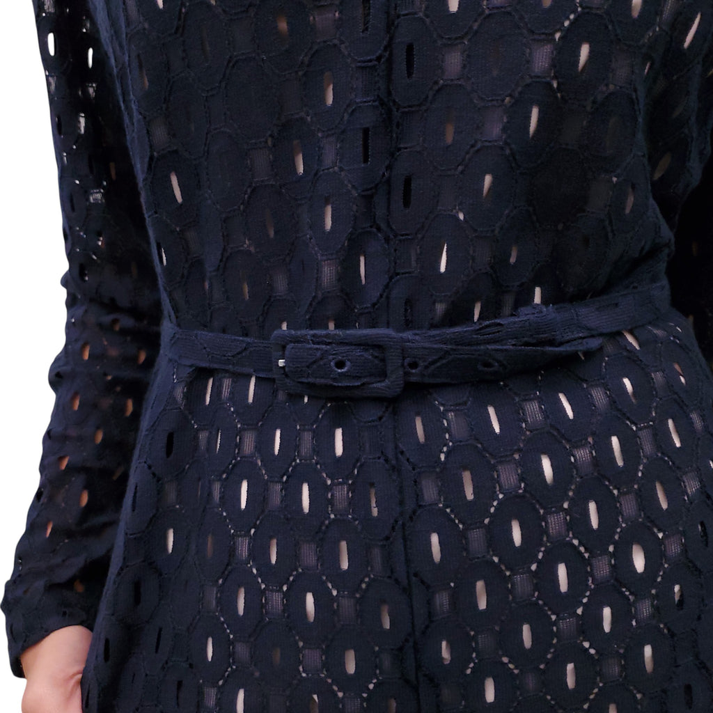 RACHEL COMEY NAVY LACE JUMPSUIT - SIZE 2