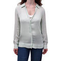 A.L.C. MINT GREEN SILK BLOUSE - SIZE S