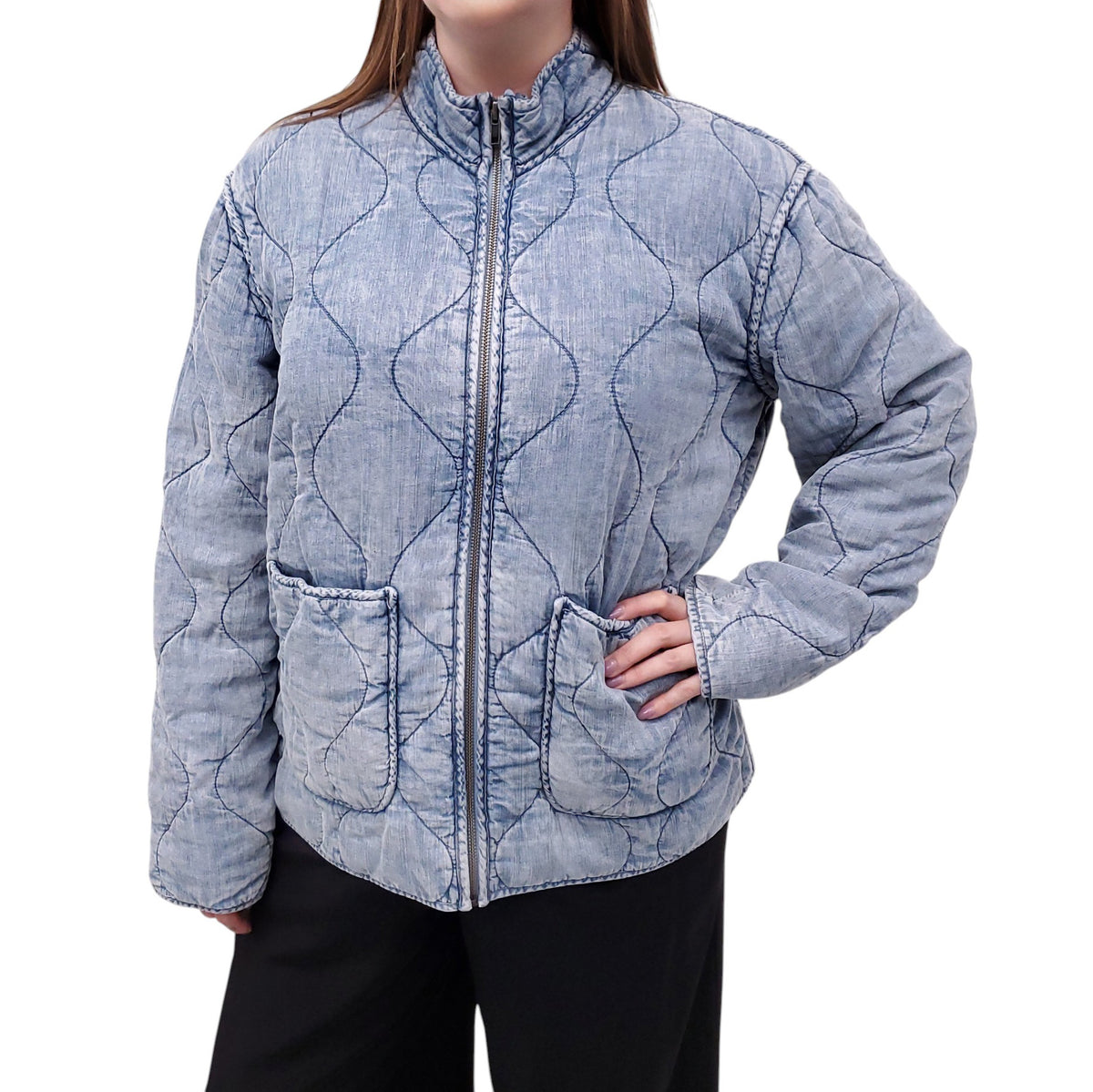 RAILS JEAN ZIP UP JACKET - SIZE L