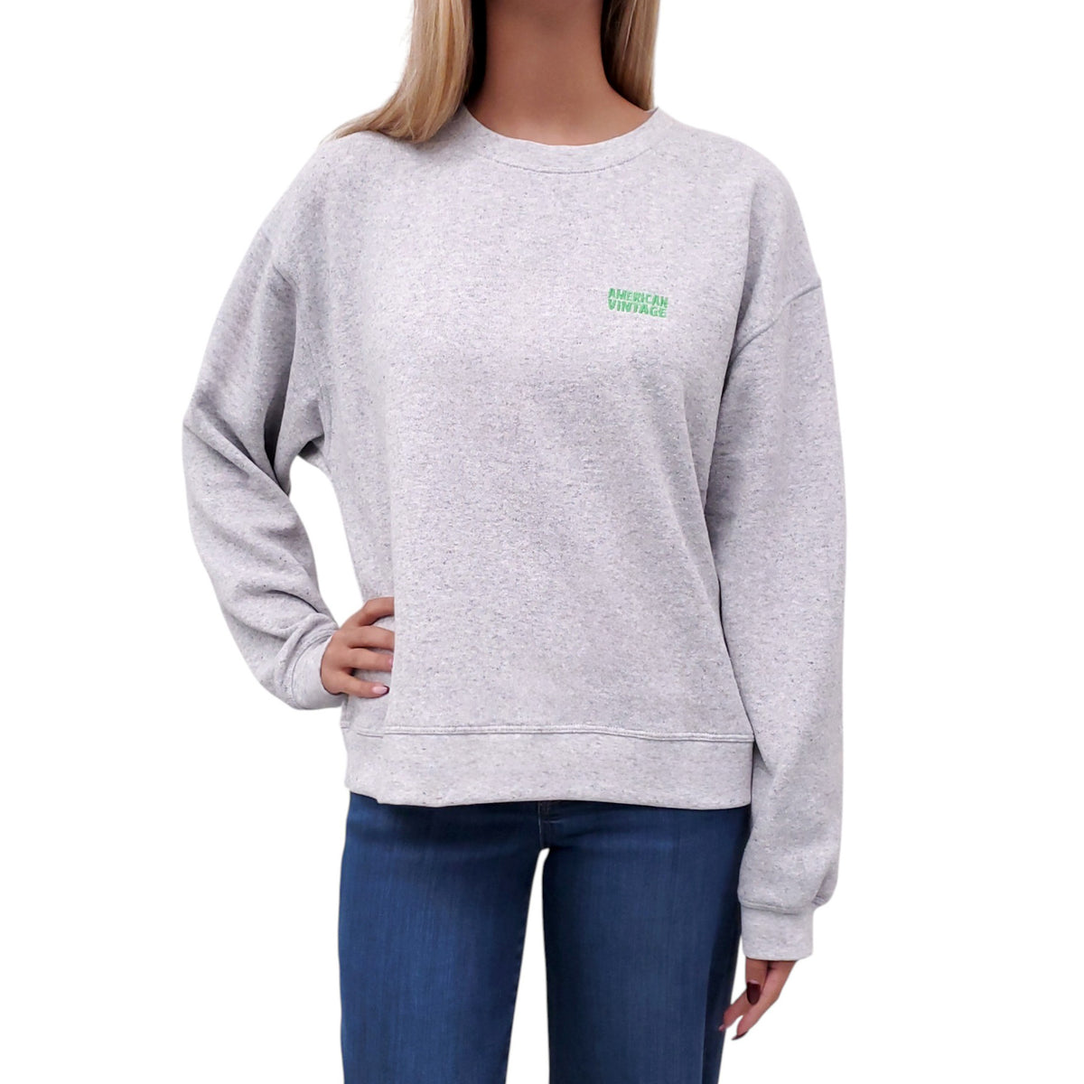 AMERICAN VINTAGE GREY SWEATSHIRT - SIZE L