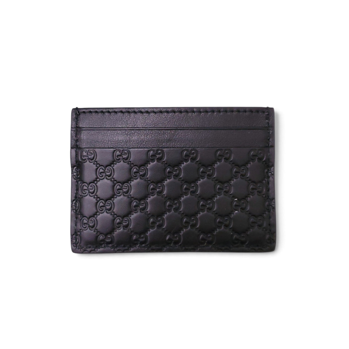 GUCCI BLACK LOGO CARD HOLDER