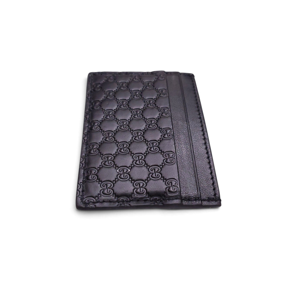 GUCCI BLACK LOGO CARD HOLDER