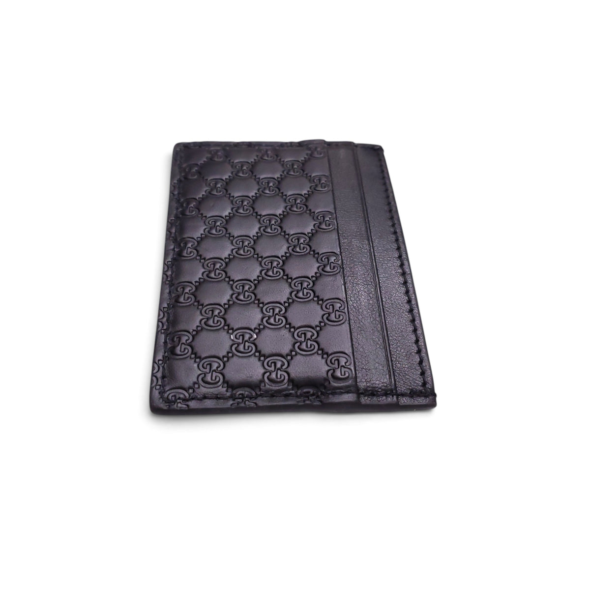 GUCCI BLACK LOGO CARD HOLDER