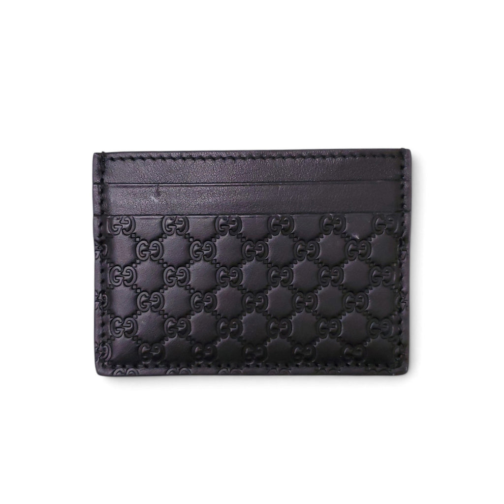 GUCCI BLACK LOGO CARD HOLDER