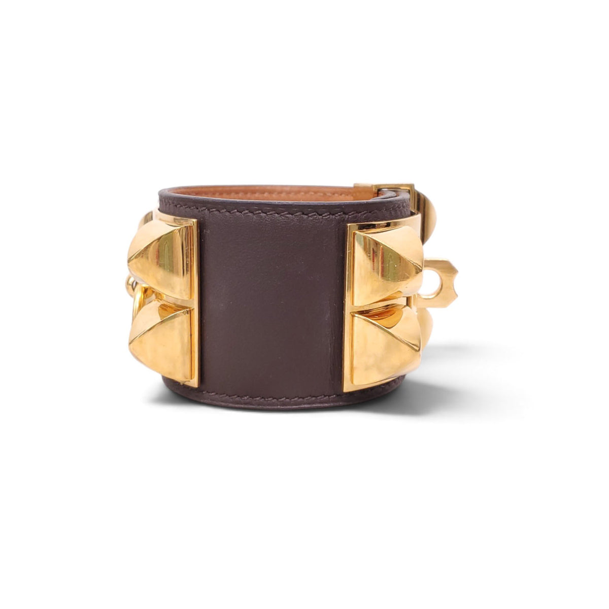 HERMÈS COLLIER BLACK GOLD HARDWARE - SIZE S