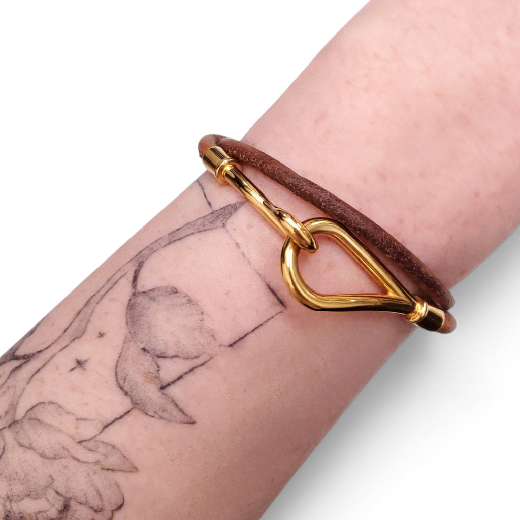 HERMÈS 3 PIECES LEATHER BRACELET SET
