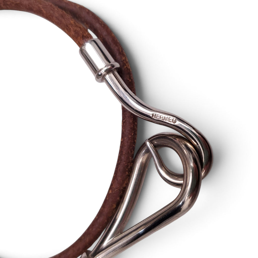 HERMÈS 3 PIECES LEATHER BRACELET SET