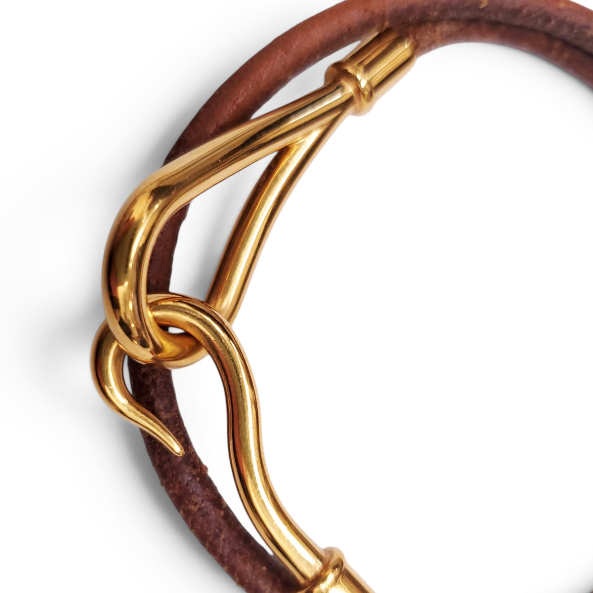 HERMÈS 3 PIECES LEATHER BRACELET SET