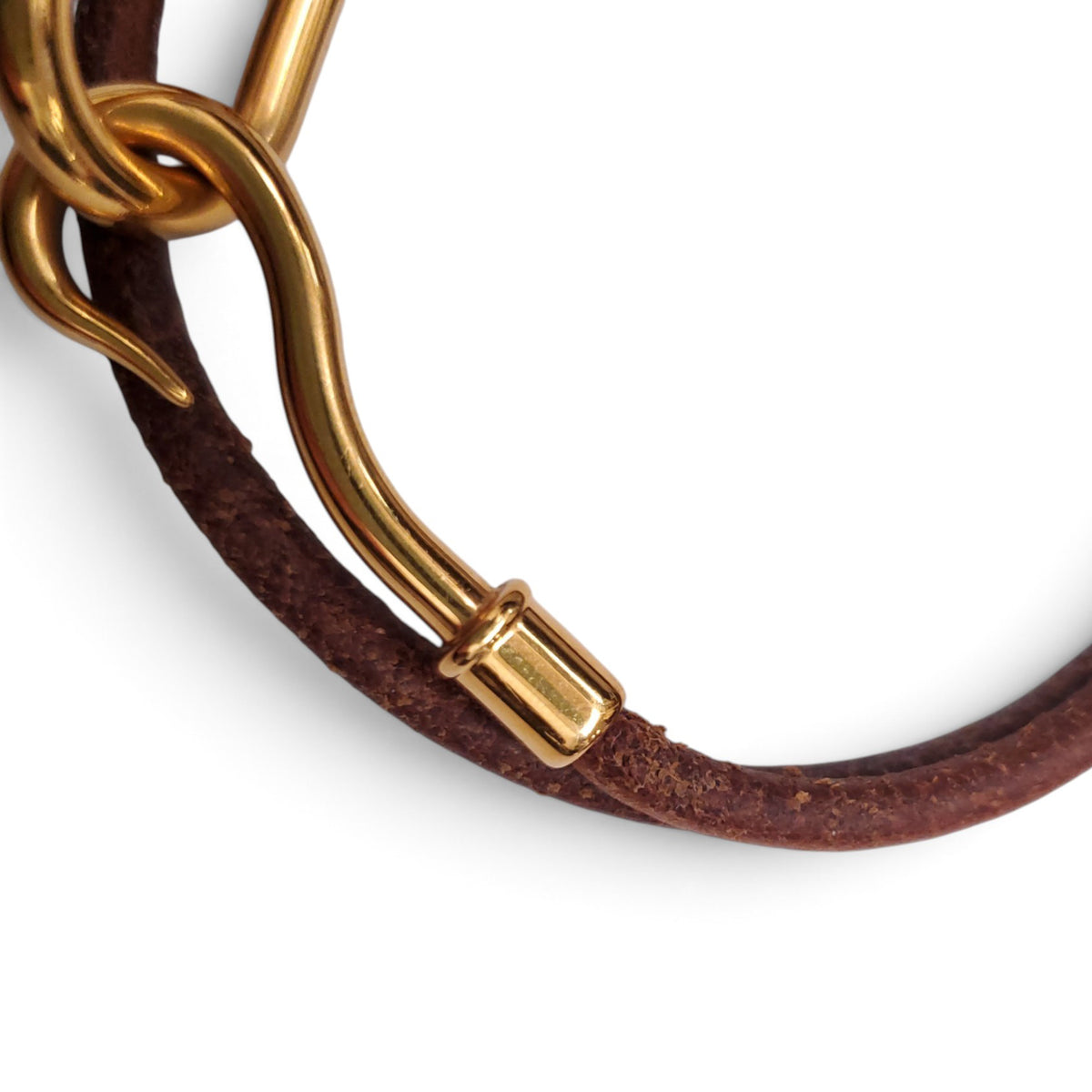 HERMÈS 3 PIECES LEATHER BRACELET SET