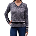CHRISTIAN DIOR NAVY LOGO SWEATER - SIZE 6