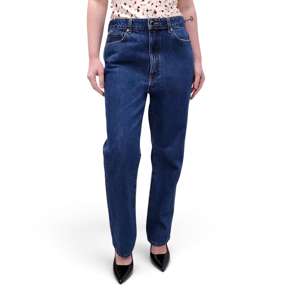 KHAITE DARK WASH ABIGAIL JEANS - SIZE 29