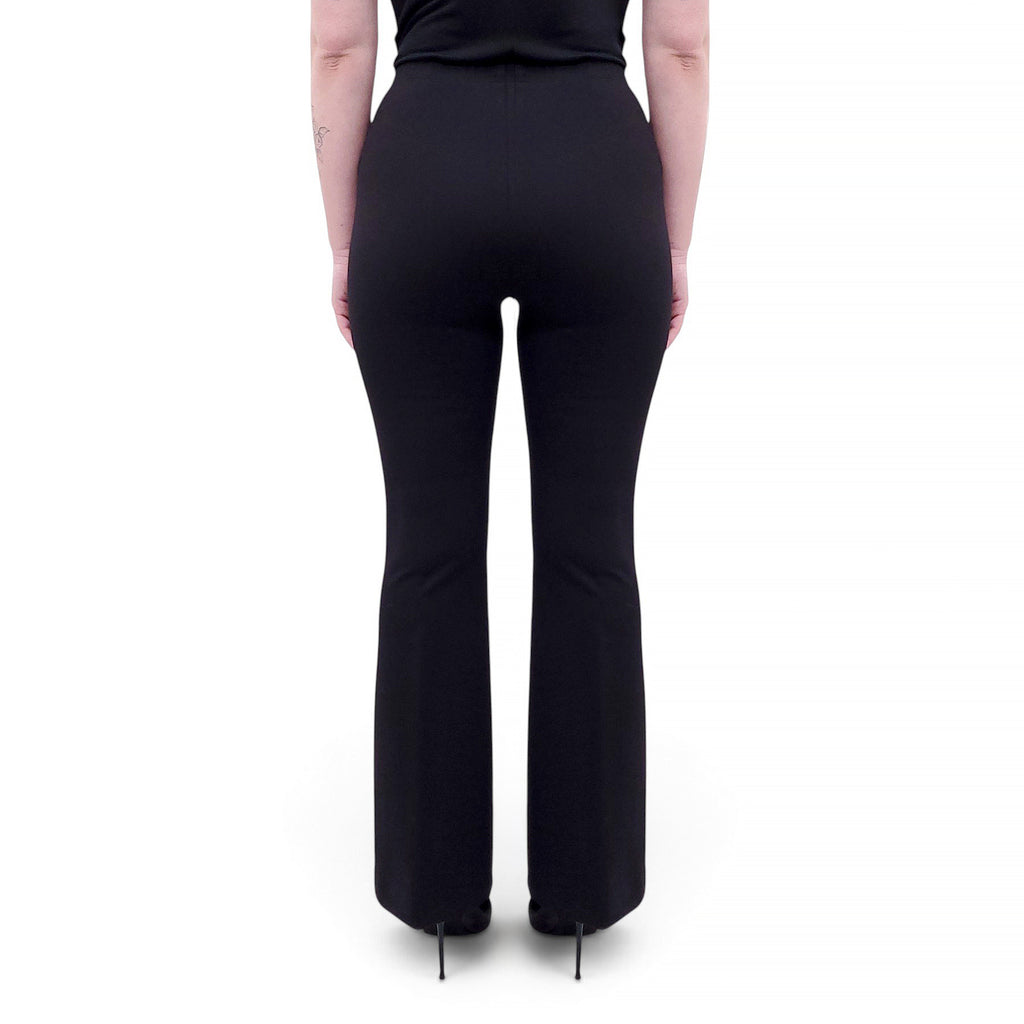 MOTHER BLACK STRETCH TROUSERS - SIZE S