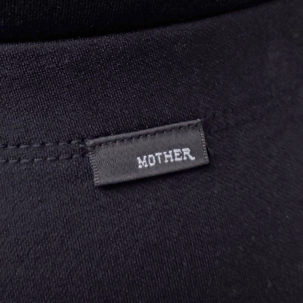 MOTHER BLACK STRETCH TROUSERS - SIZE S
