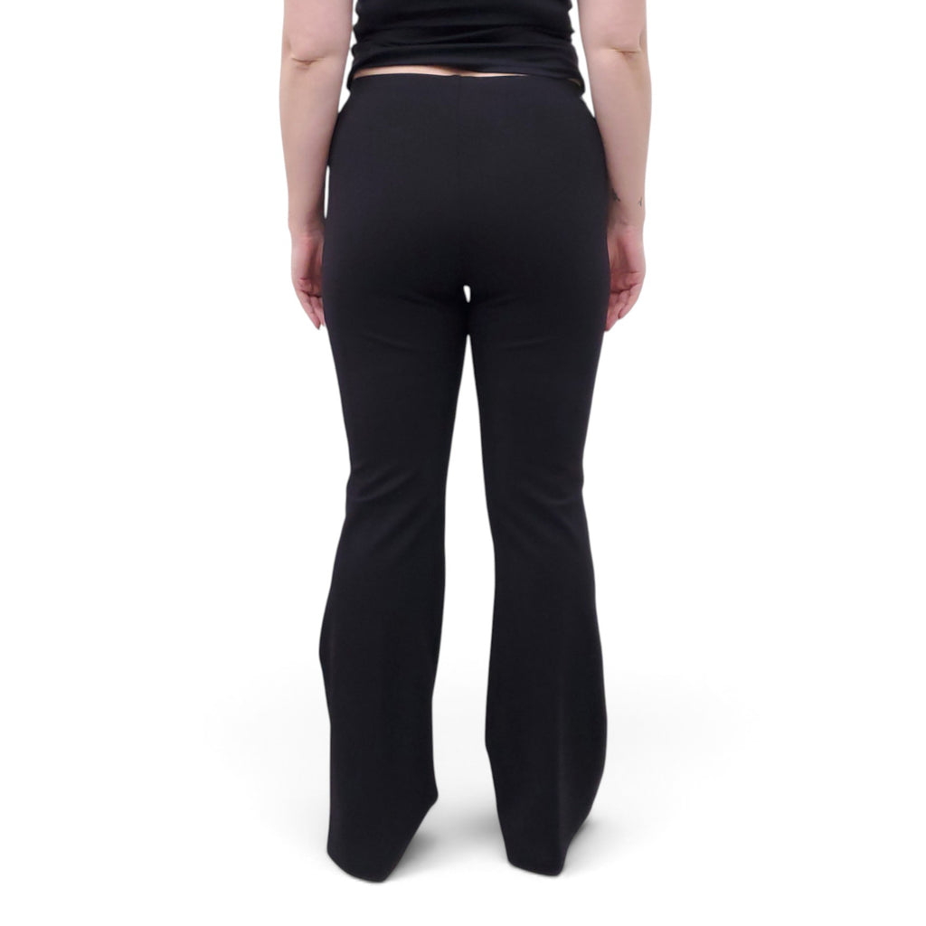 MOTHER BLACK STRETCH TROUSERS - SIZE M