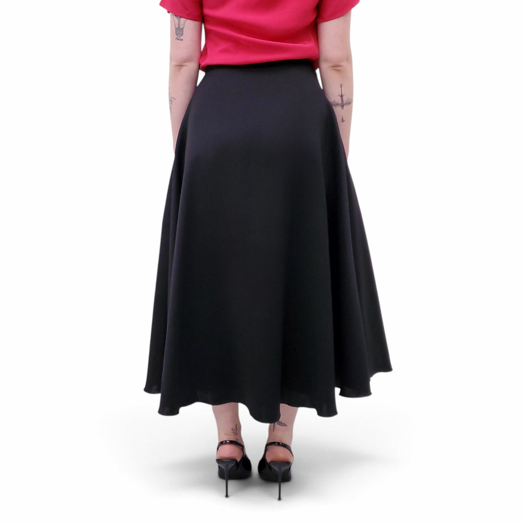 LANVIN ALINE BLACK SKIRT - SIZE 42