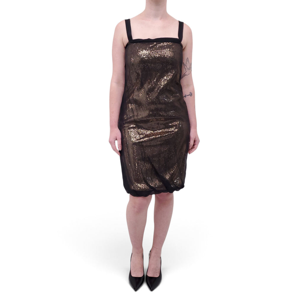 LANVIN SEQUIN TULLE DRESS - SIZE 36