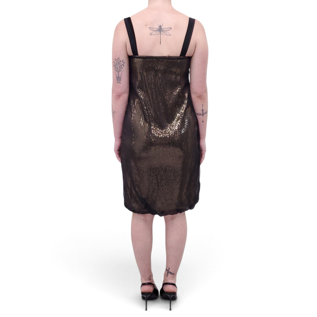 LANVIN SEQUIN TULLE DRESS - SIZE 36