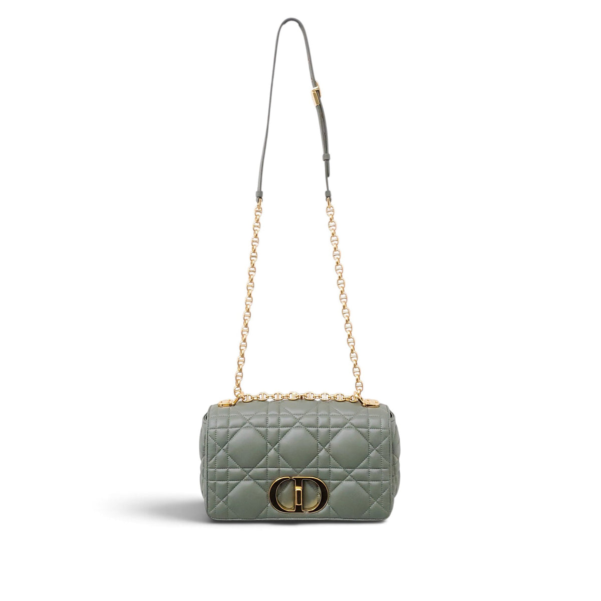 CHRISTIAN DIOR GREEN CEDAR MEDIUM CARO BAG