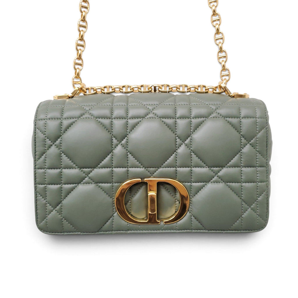 CHRISTIAN DIOR GREEN CEDAR MEDIUM CARO BAG