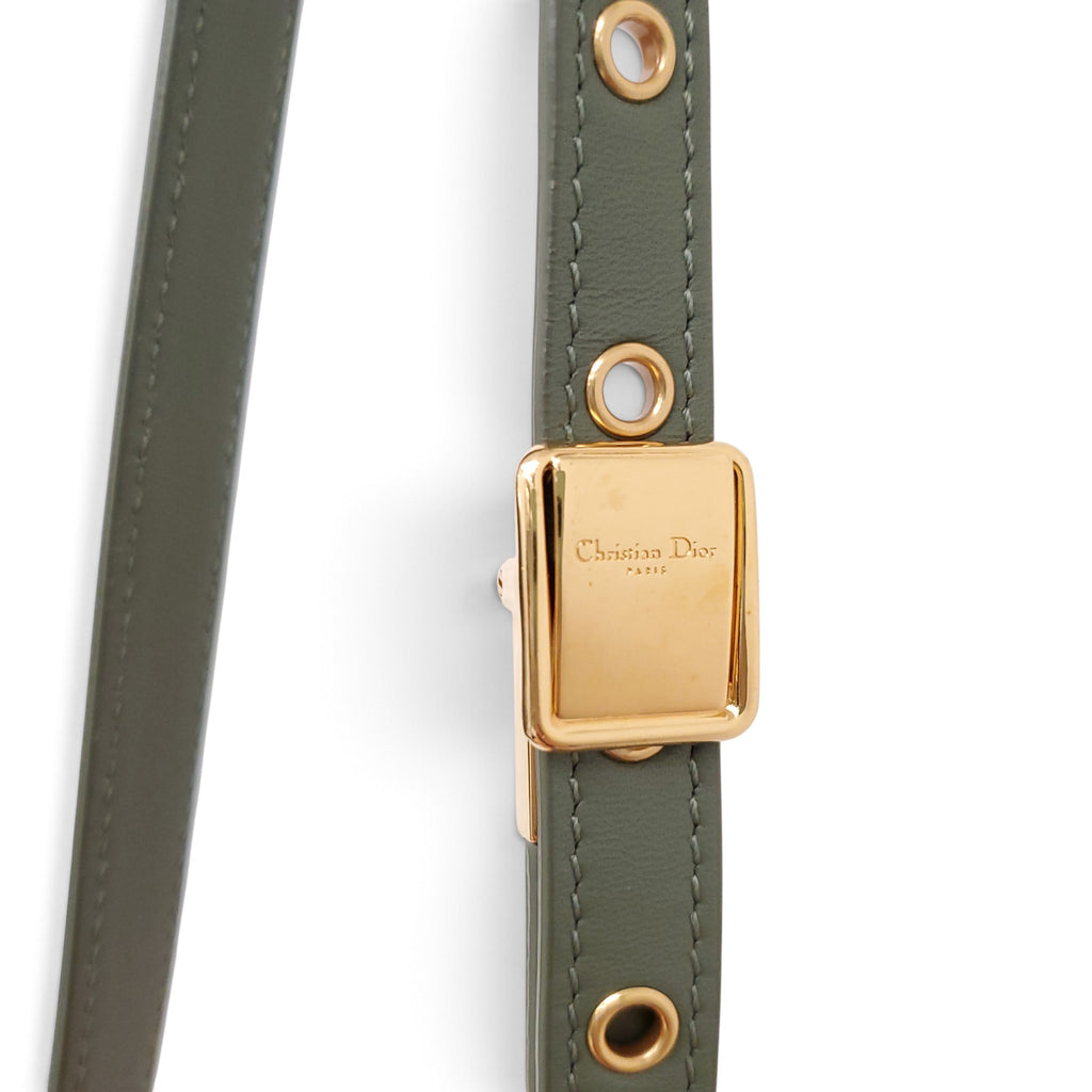CHRISTIAN DIOR GREEN CEDAR MEDIUM CARO BAG