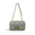 CHRISTIAN DIOR GREEN CEDAR MEDIUM CARO BAG