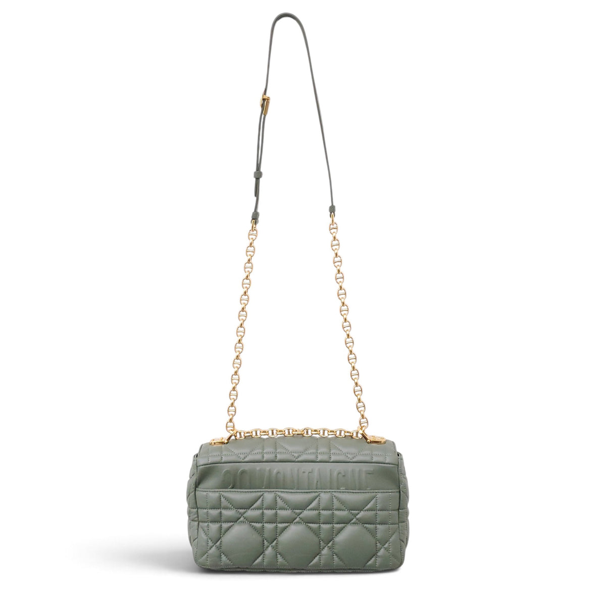 CHRISTIAN DIOR GREEN CEDAR MEDIUM CARO BAG