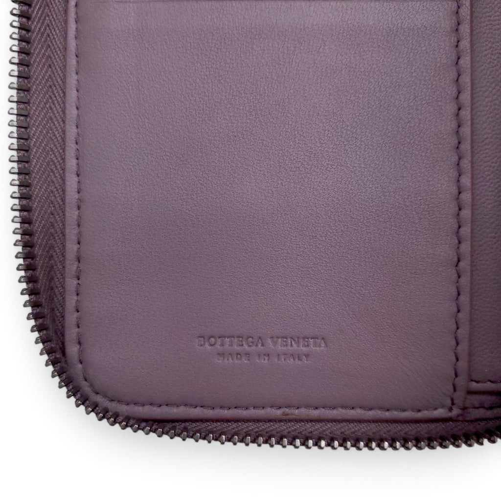 BOTTEGA VENETA INTRECCIATO WALLET IN PURPLE