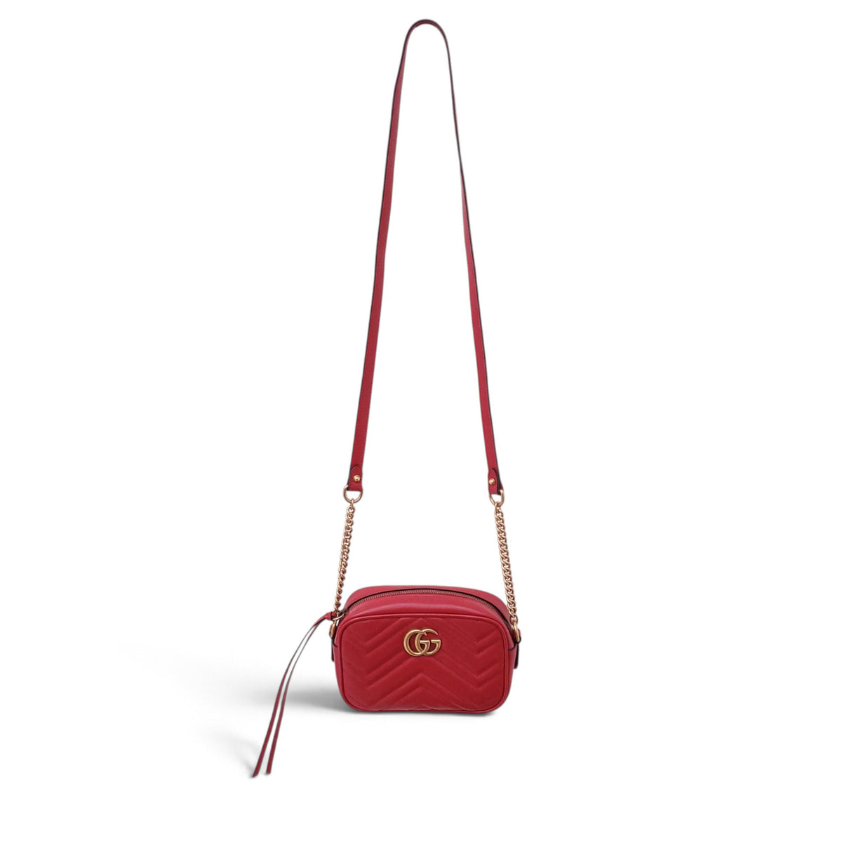 GUCCI MARMONT HIBISCUS CAMERA BAG IN SMALL