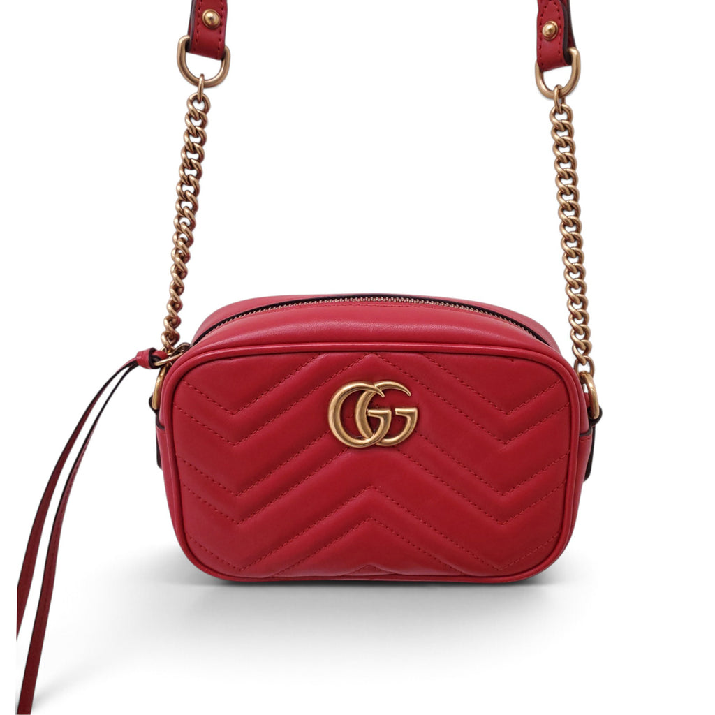 GUCCI MARMONT HIBISCUS CAMERA BAG IN SMALL