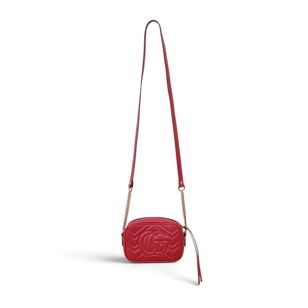 GUCCI MARMONT HIBISCUS CAMERA BAG IN SMALL