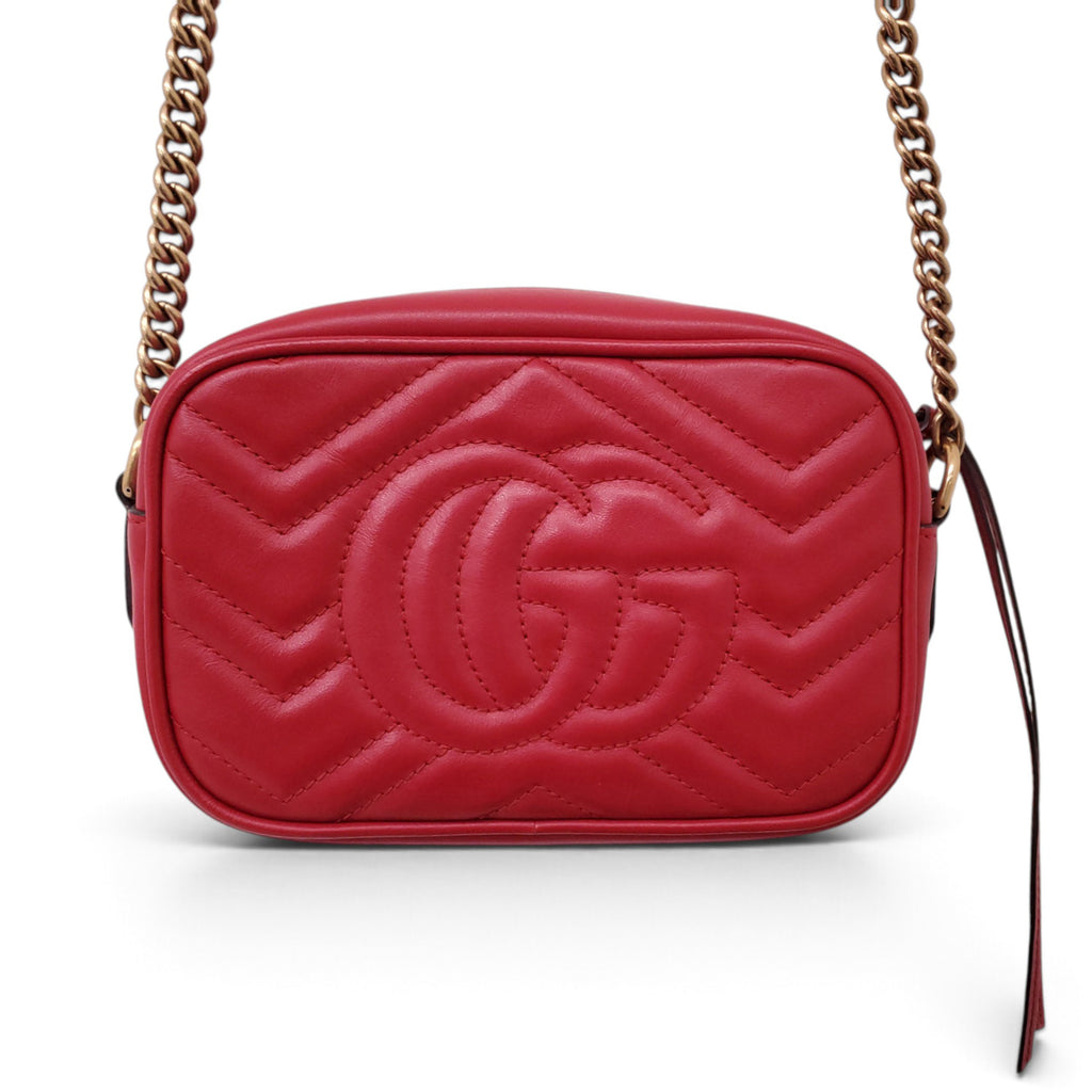 GUCCI MARMONT HIBISCUS CAMERA BAG IN SMALL