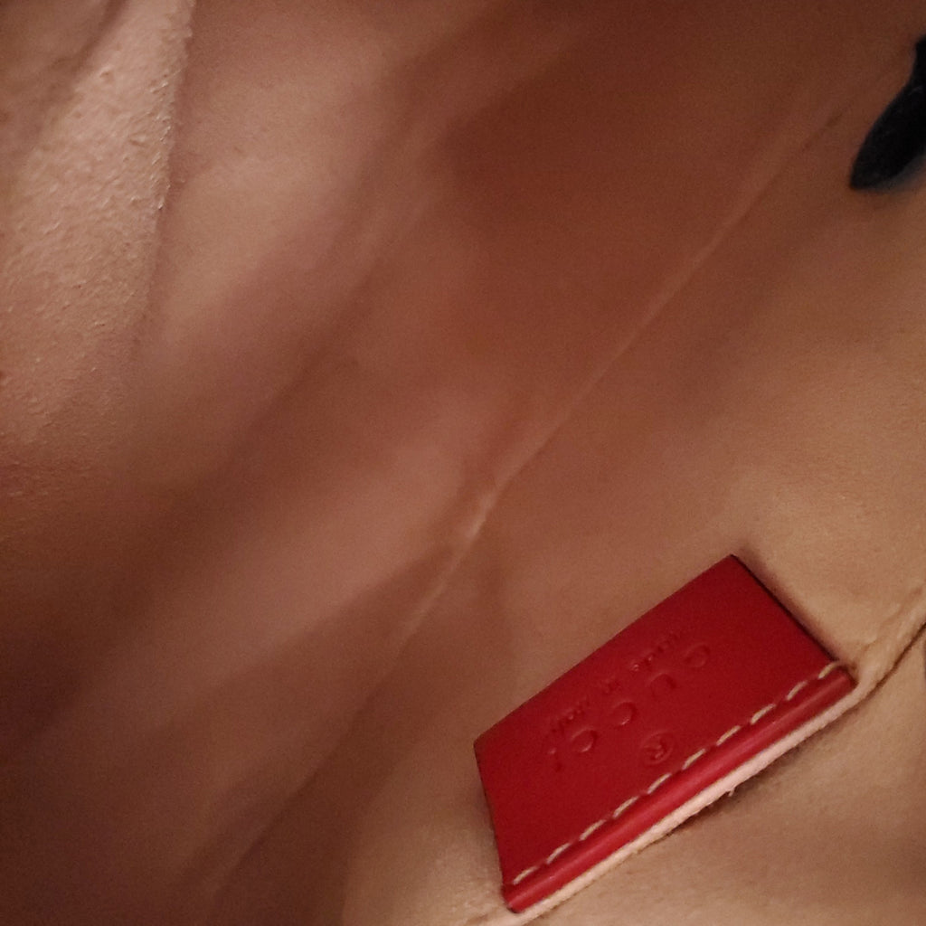 GUCCI MARMONT HIBISCUS CAMERA BAG IN SMALL