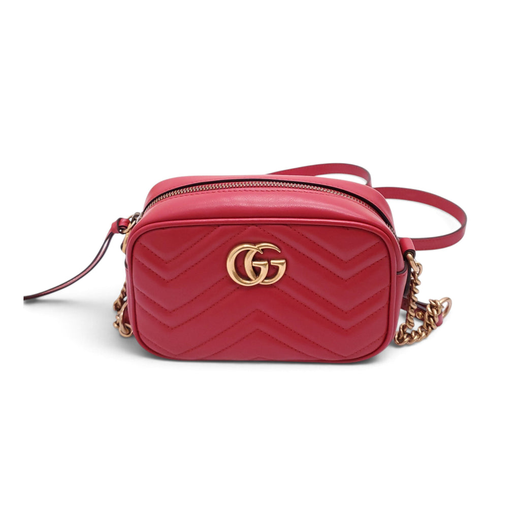 GUCCI MARMONT HIBISCUS CAMERA BAG IN SMALL