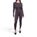 MARINE SERRE PRINTED JERSEY CATSUIT - SIZE M