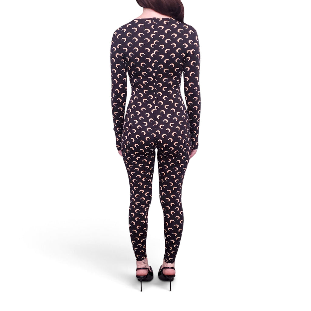 MARINE SERRE PRINTED JERSEY CATSUIT - SIZE M