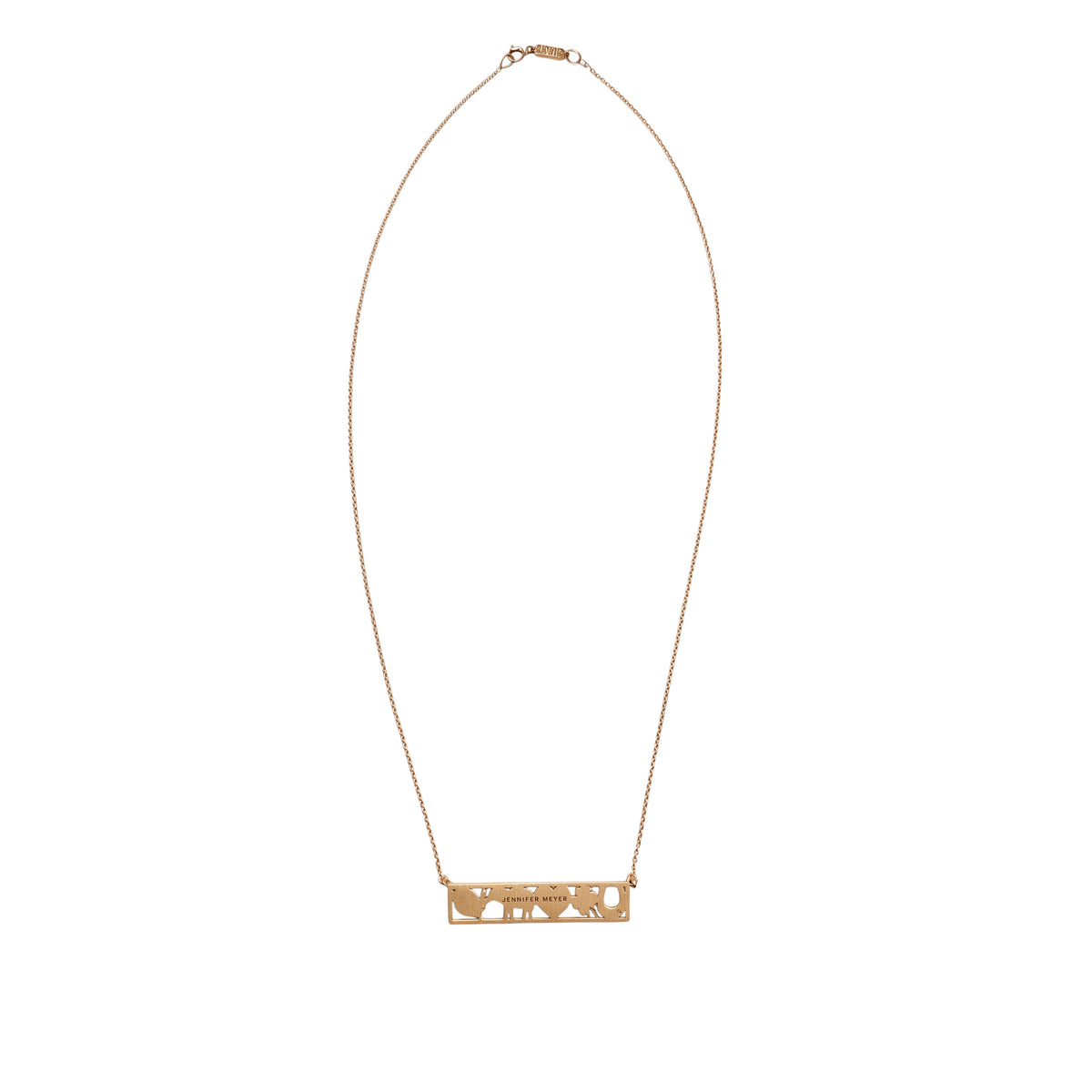 JENNIFER MEYER GOOD-LUCK 18-KARAT GOLD DIAMOND NECKLACE