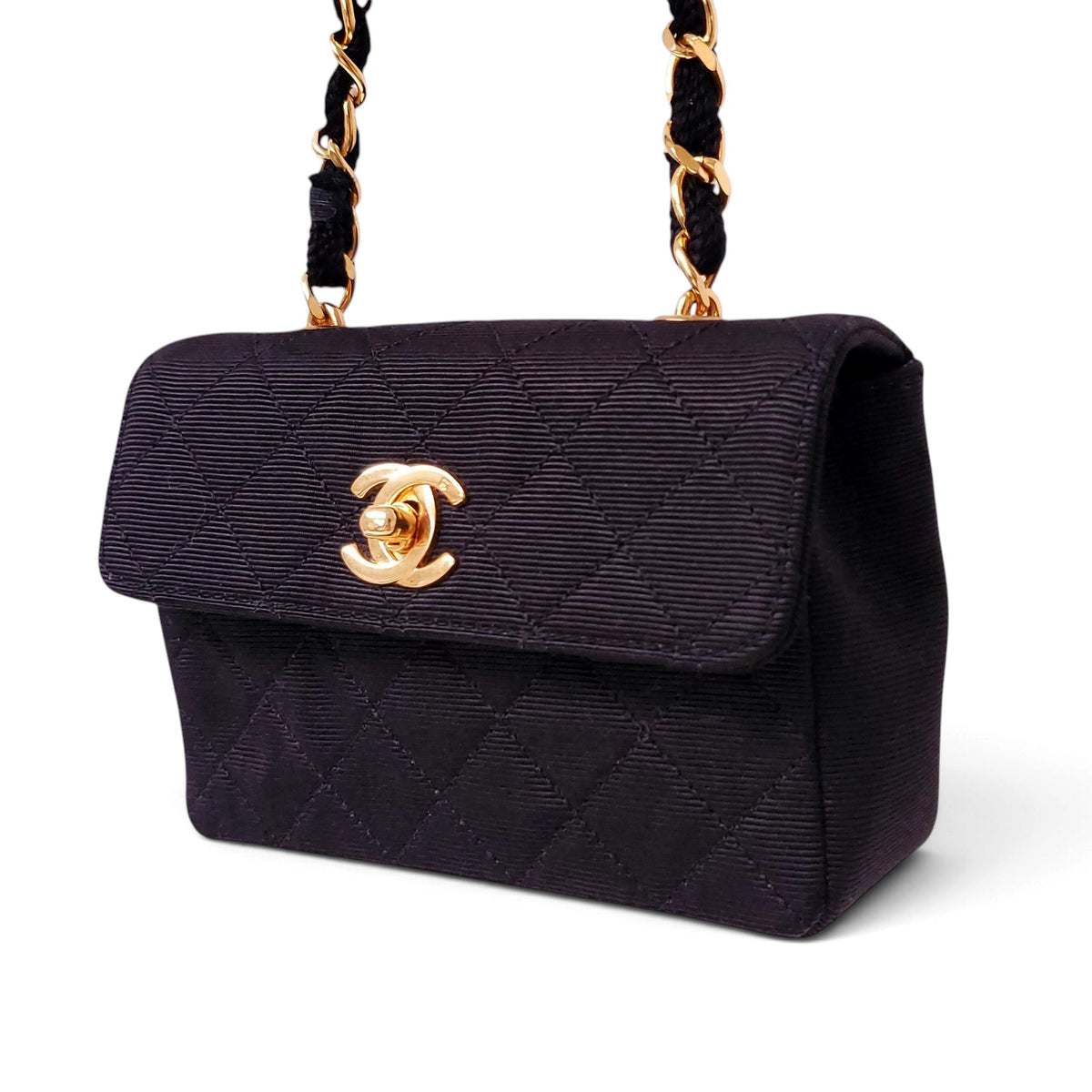CHANEL GROSGRAIN MICRO FLAP MINI BAG