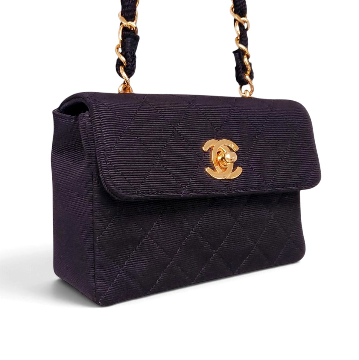 CHANEL GROSGRAIN MICRO FLAP MINI BAG